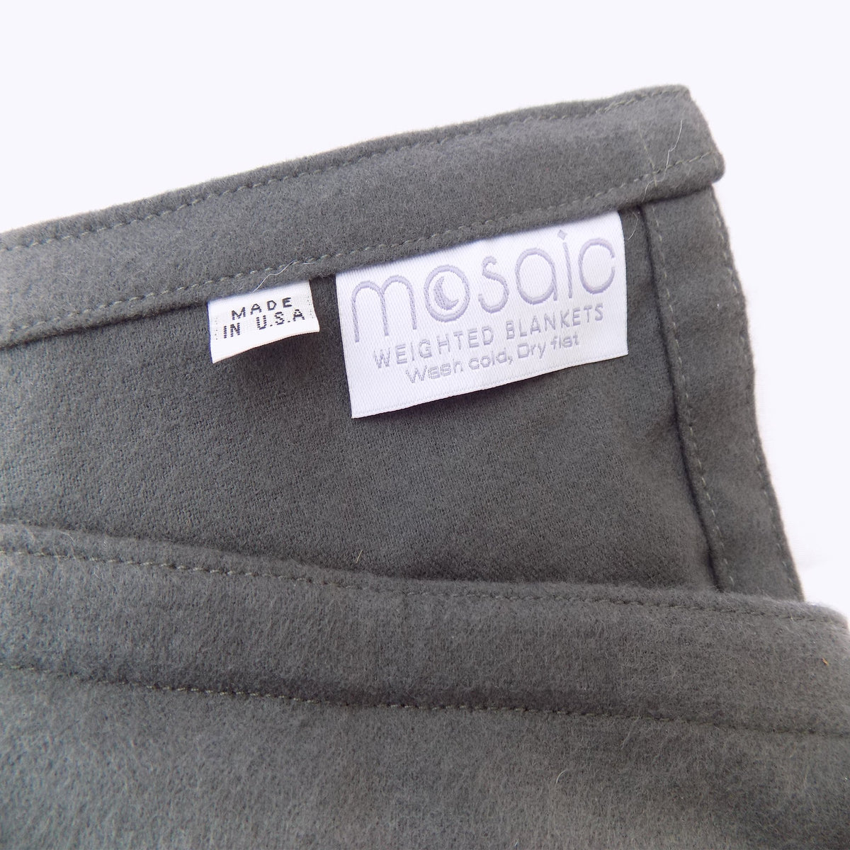 Charcoal Grey Flannel Weighted Blanket is Comfortable and Cozy - Mosaic ...