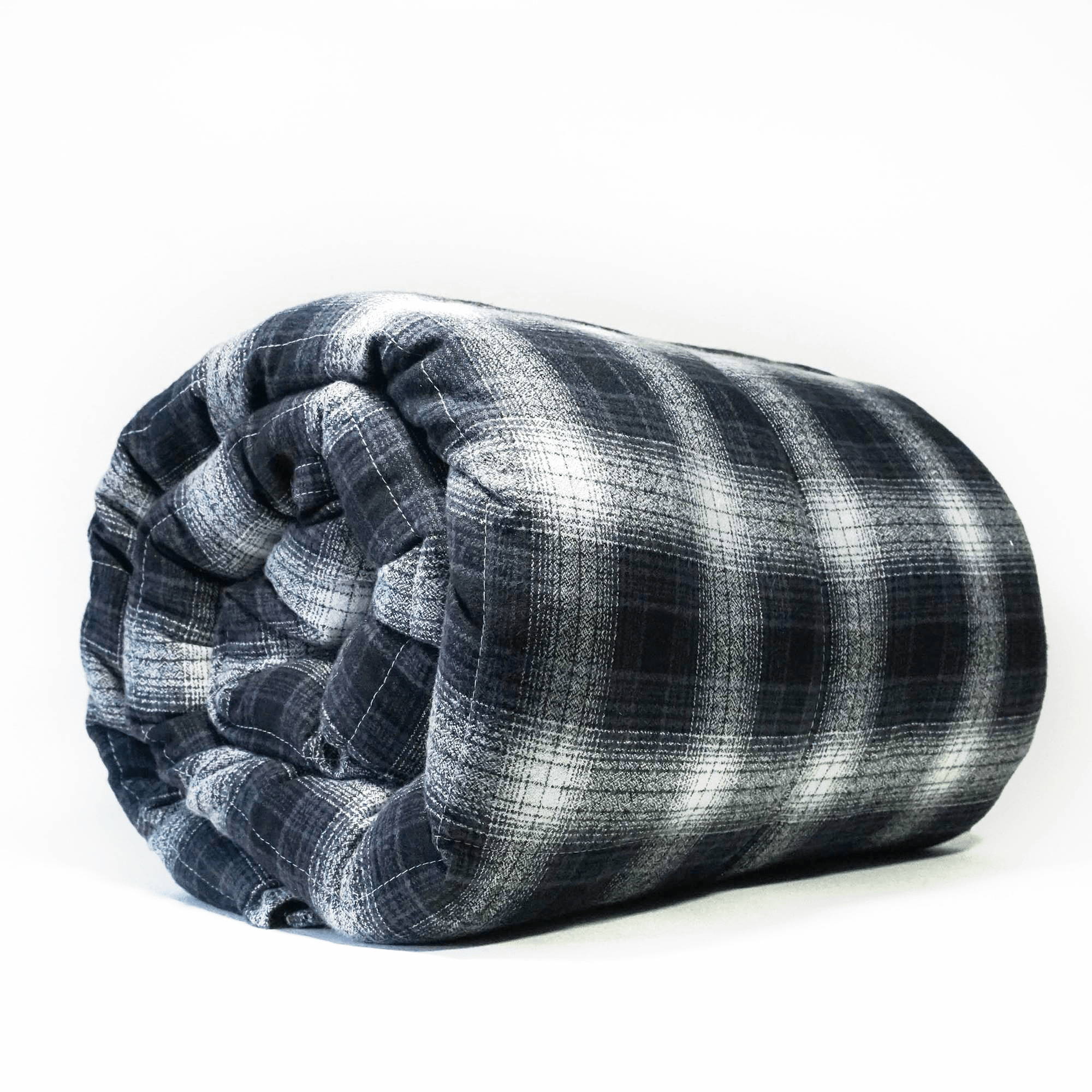Gray Plaid Flannel Weighted Blanket