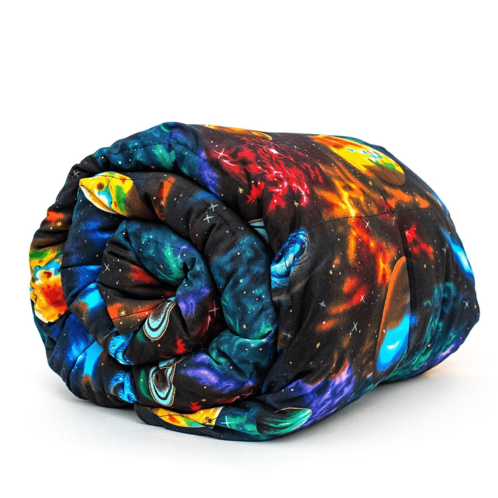 Mosaic Weighted Blankets Planets and Nebula Weighted Blanket
